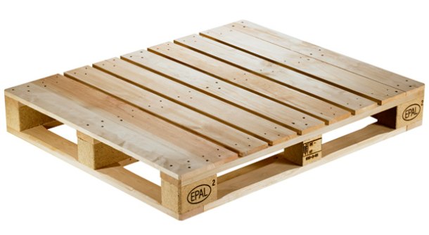 standard euro wooden pallet with EPAL mark
