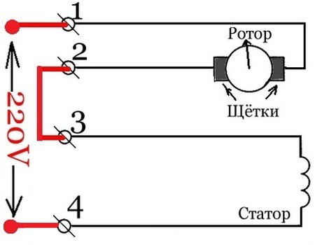 Схема подключения бетономешалки на 220 вольт