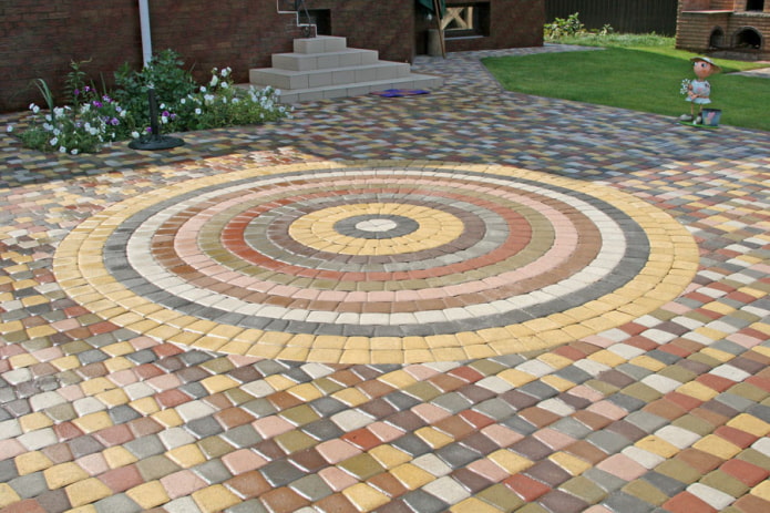 мозаичная плитка для тротуара