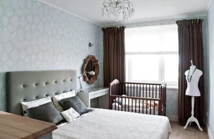 спальня и детская в одной комнате дизайн интерьер