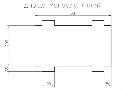 Дно мангала