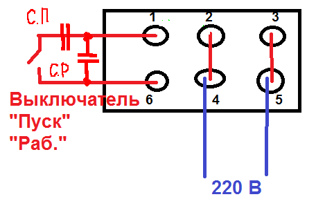 Эл схема бетономешалки 220 вольт