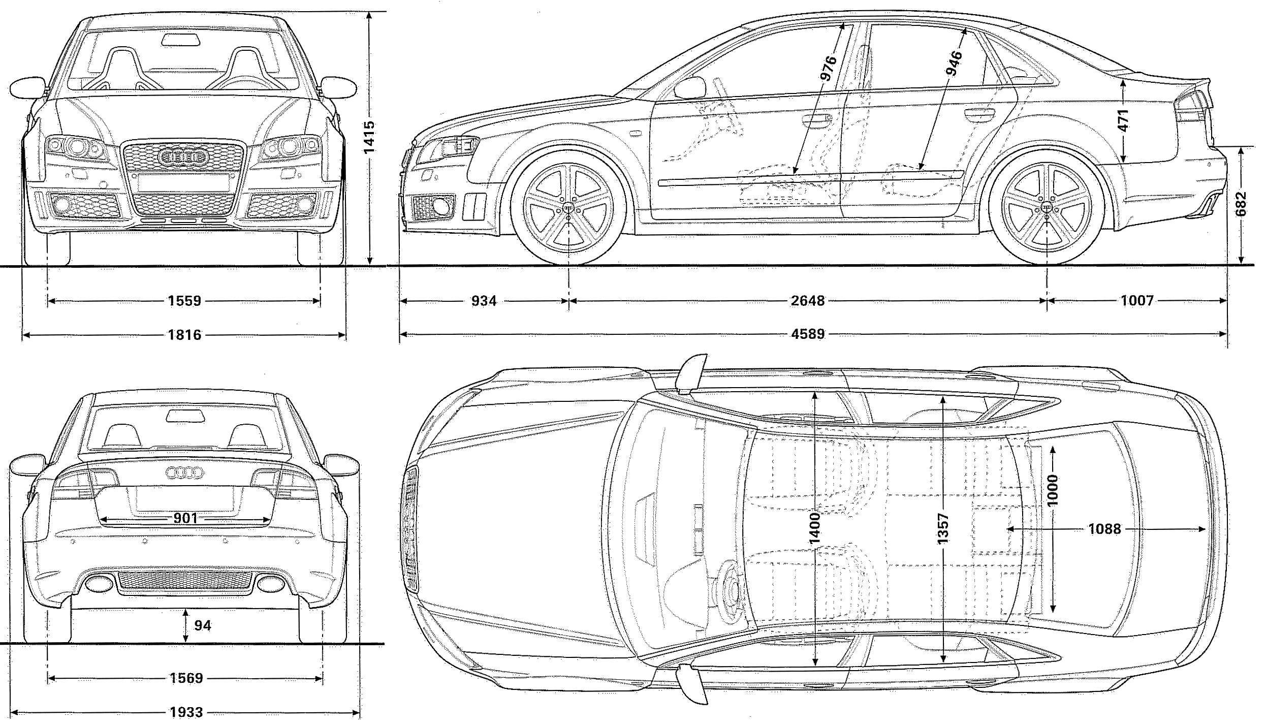 Audi a5 Blueprint