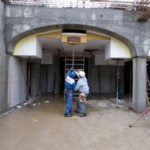 circular formwork / single-sided / expanded polystyrene / for arches