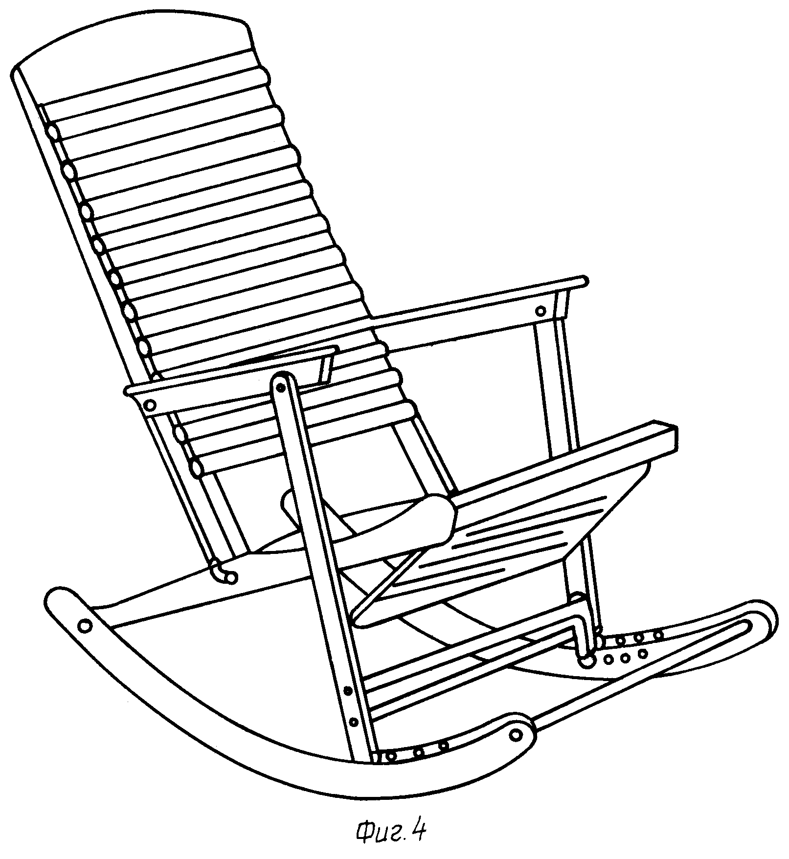 кресло качалка из фанеры шаблон