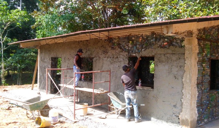 Plastic Bottle Building