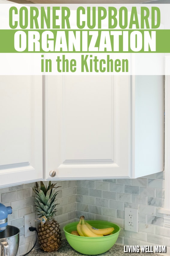 That tricky corner cupboard in your kitchen can be tough to organize! Here