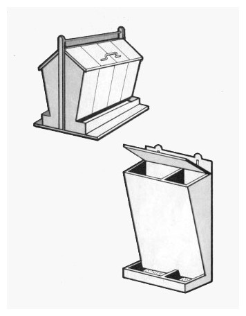 Бункерная кормушка для цыплят своими руками чертежи с размерами