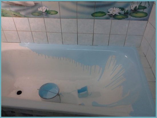 реставрация ванны жидким акрилом