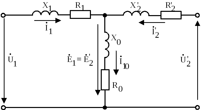 Схема замещения трансформатора