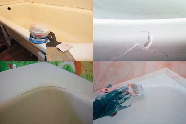 ремонт акриловой ванны в домашних условиях видео